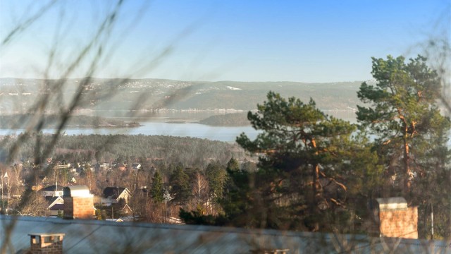 Utsikt fra hovedsoverommet