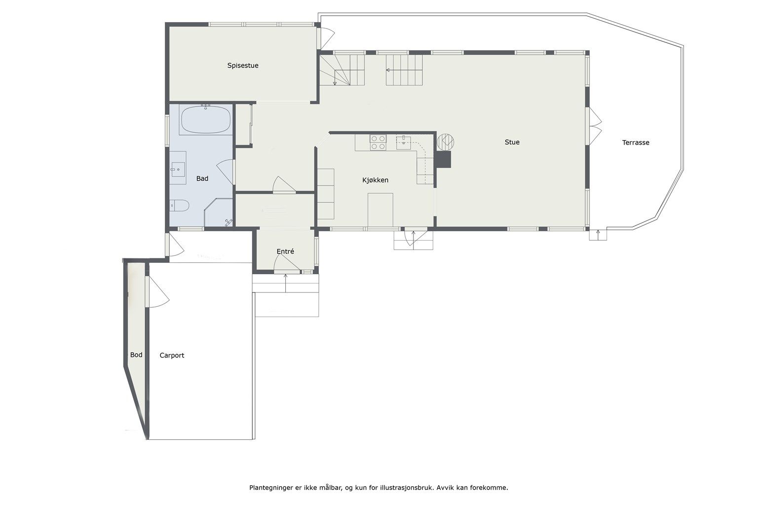 Planskisse første etasje