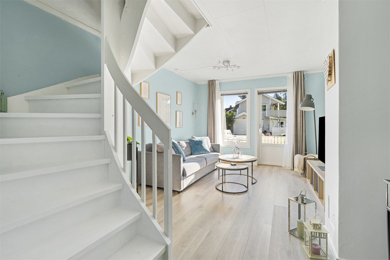 Krogsveen v/Christopher Sand ønsker velkommen til Grevlingstien 2C. Foto: Tor Harald Johannessen