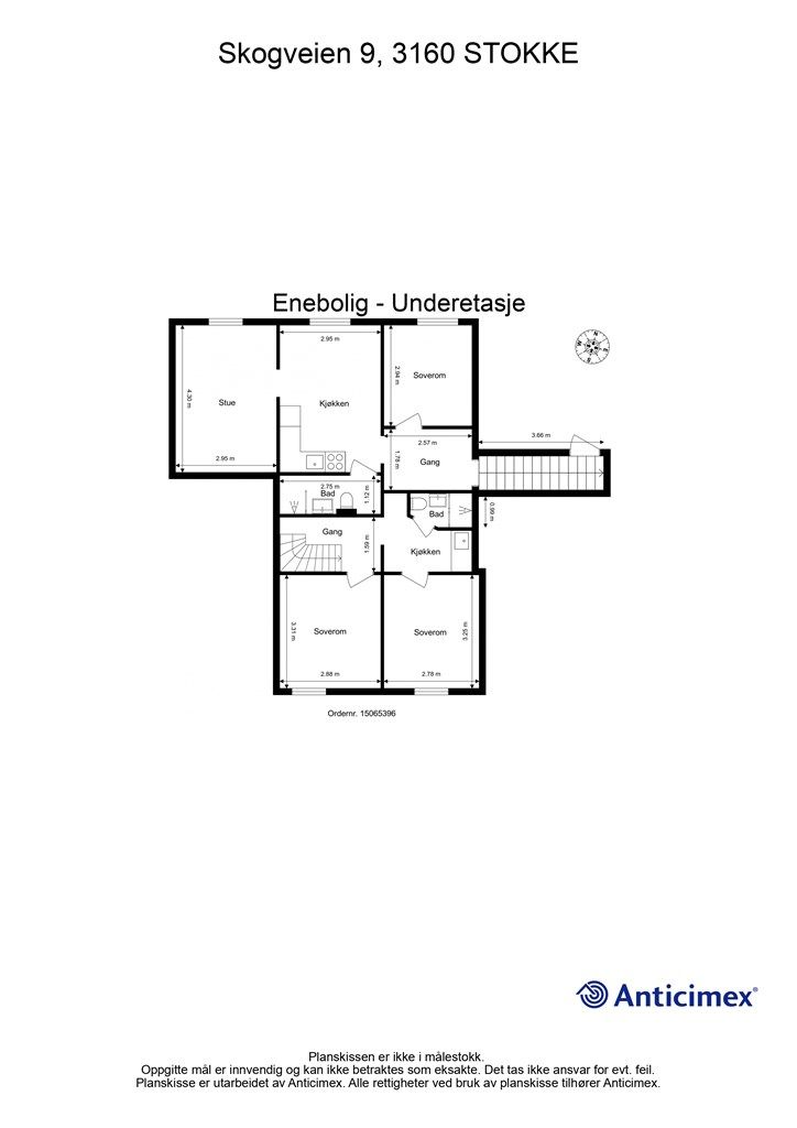 Plantegning underetasje