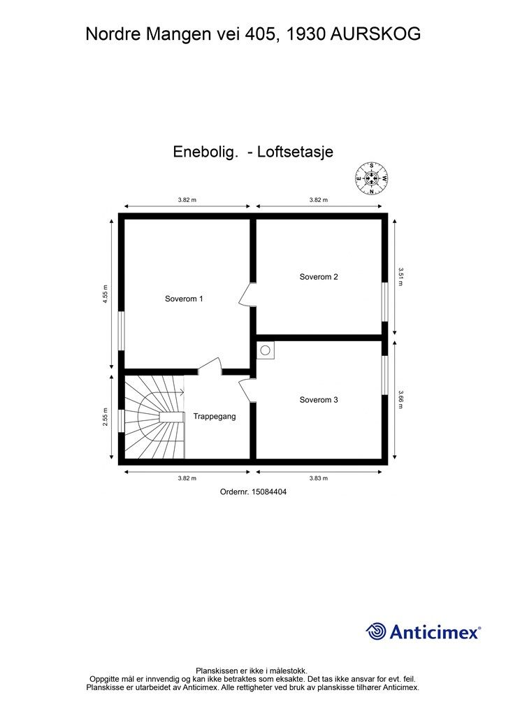Plantegning loftsetasje
