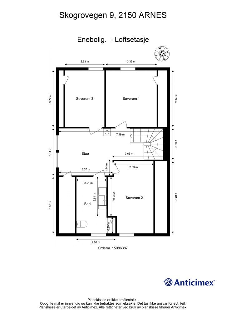 Plantegning - 2. etasje