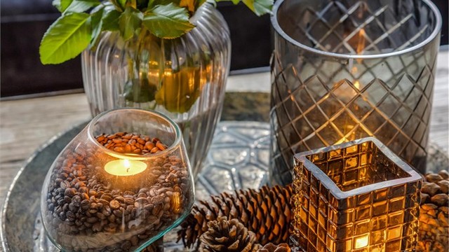 Leiligheten er lun og hyggelig.