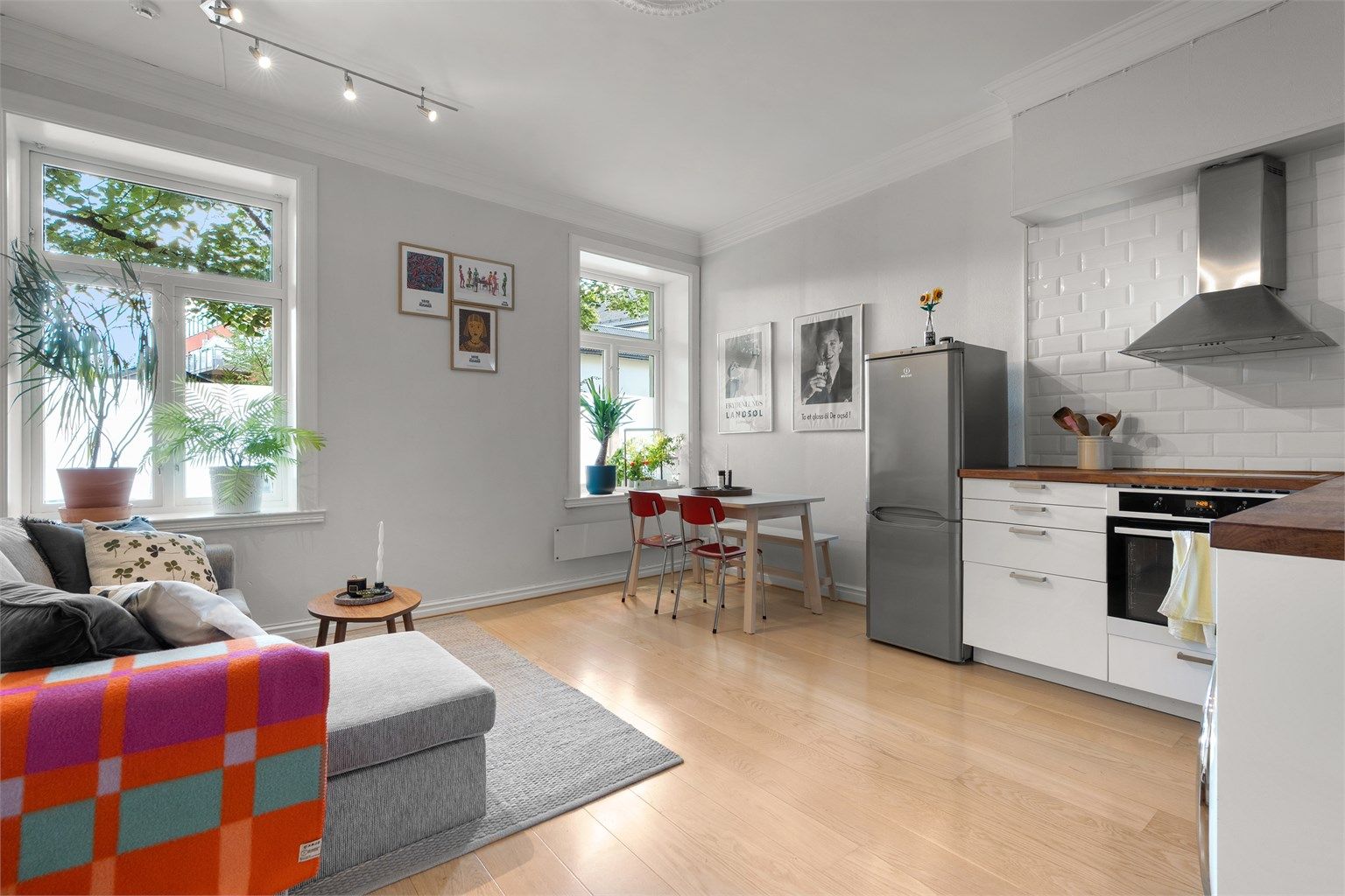 Legg merke til den gode takhøyden på 2.9m som bidrar til en god romfølelse. 