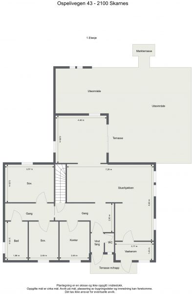 Plantegning 1.etasje 