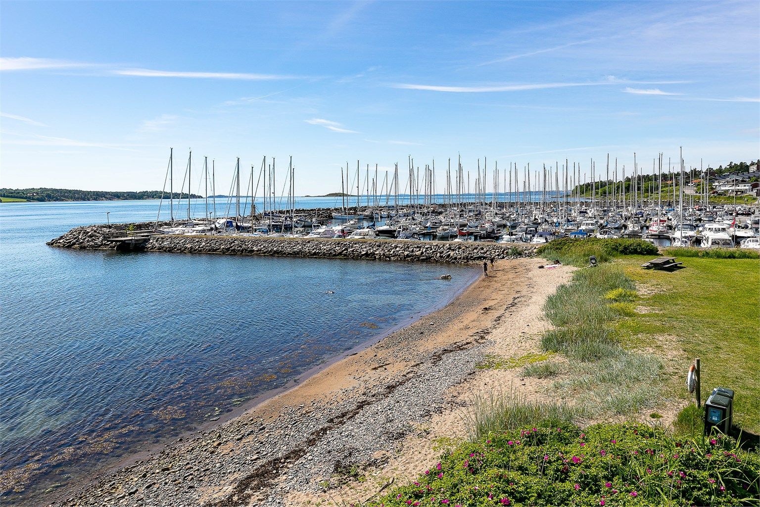Søly båthavn ligger idyllisk til på sydøstsiden av Jeløya og har litt over 300 faste båtplasser. For gjestende båter er det en gjestebrygge