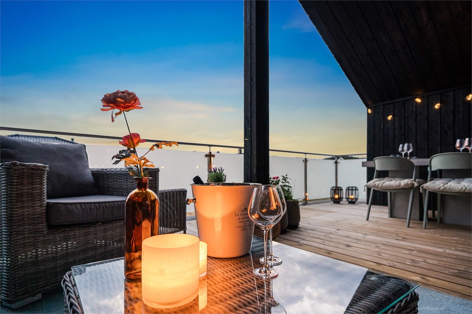 Veranda (kveld) - Detaljbilde