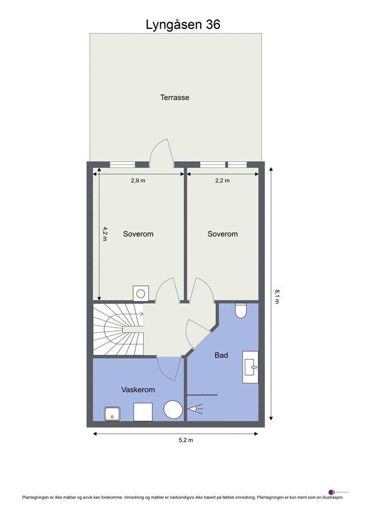 Plantegning- Underetasje