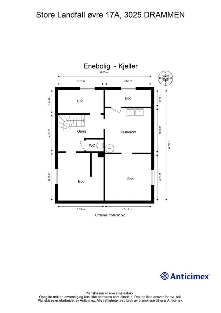 Plantegning- Kjeller