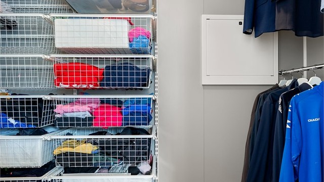 Garderoberommet (skittentøyskap i rommet følger ikke salget)