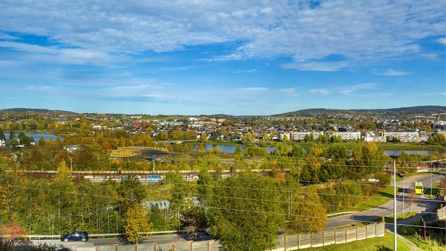 Fra leiligheten har du vidstrakt utsikt over nærområdet og landskapet mot Nitelva og Lillestrøm