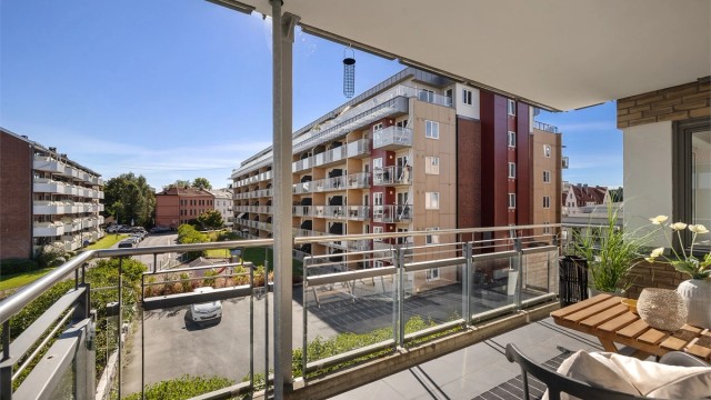Gode solforhold på balkongen