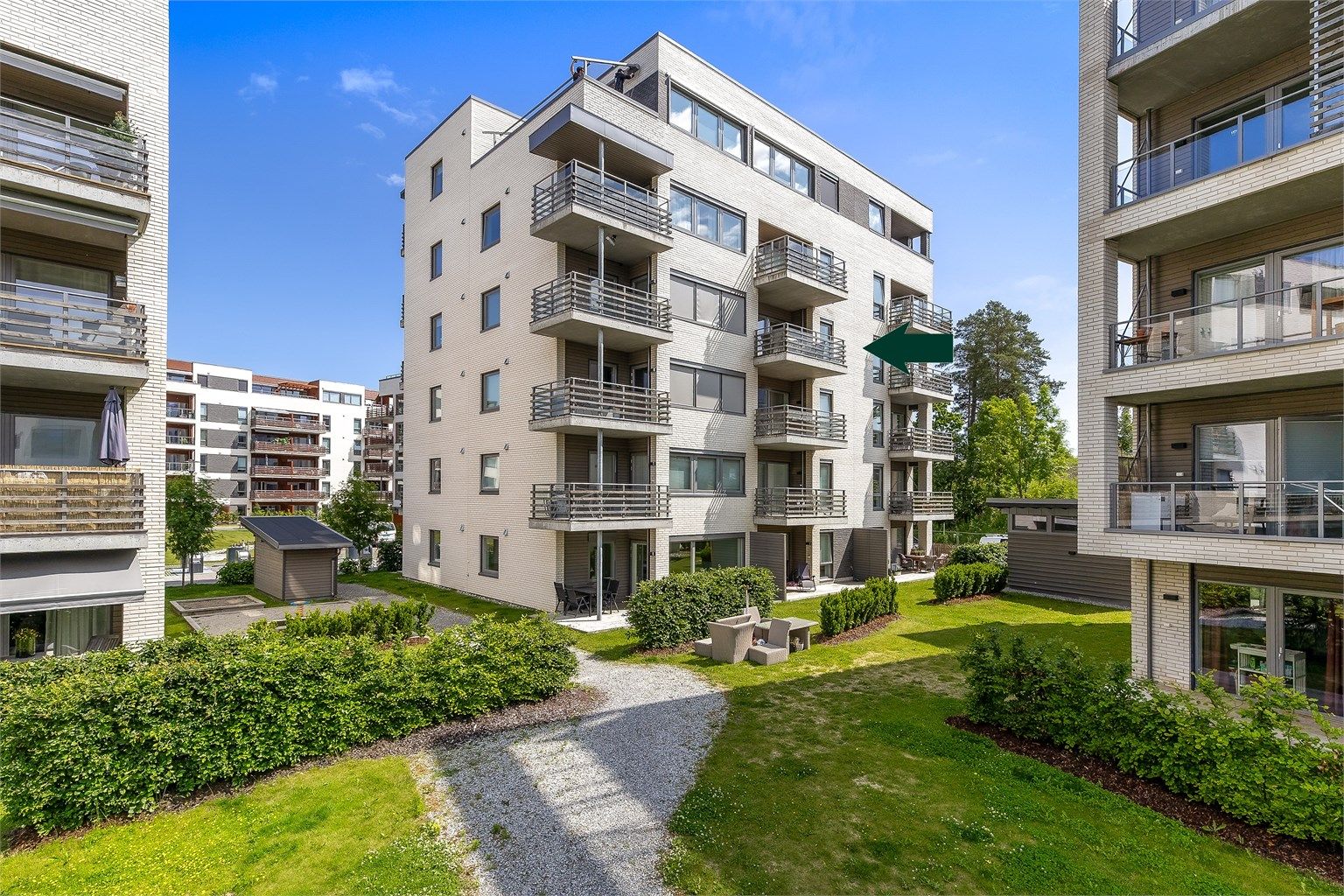 Leiligheten er beliggende i byggets 4.etasje.