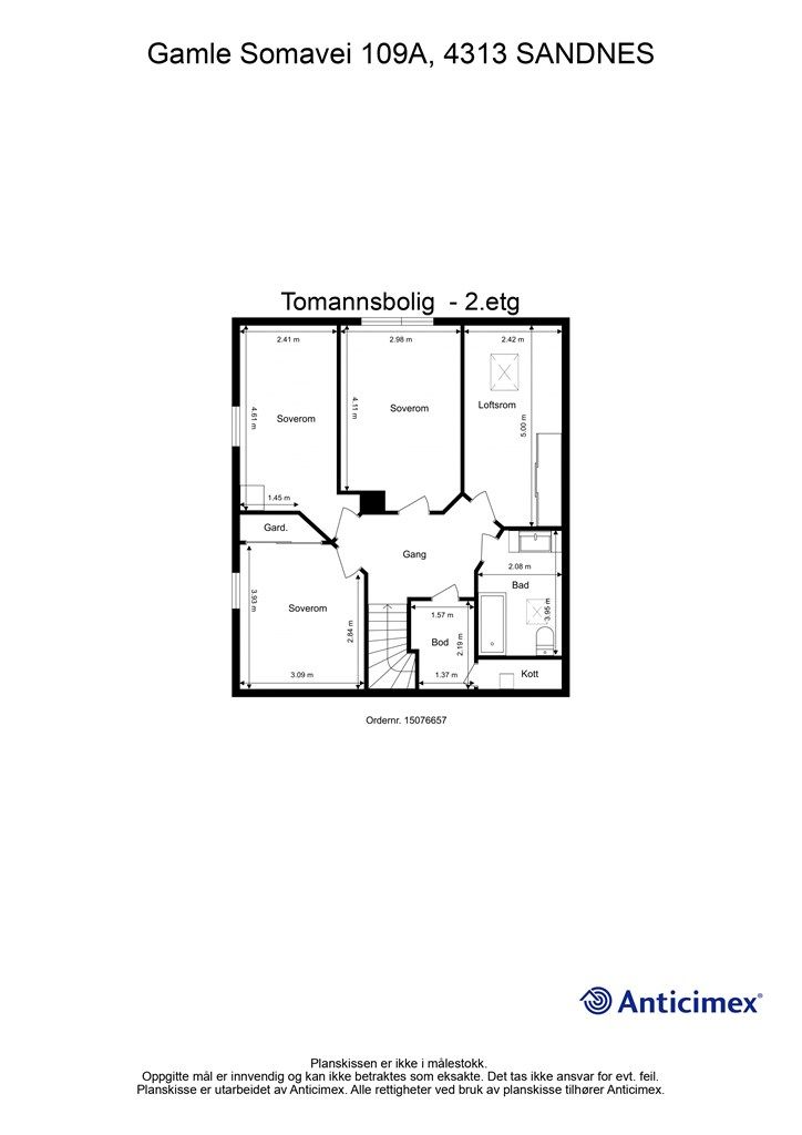 Plantegning - 2. etg.