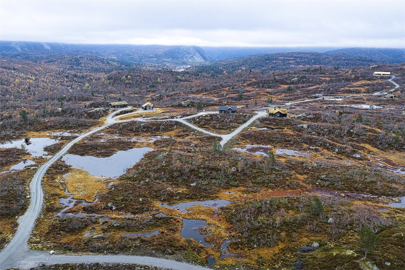 Utsikten mot Løefjell, Brokke og Setesdalen.