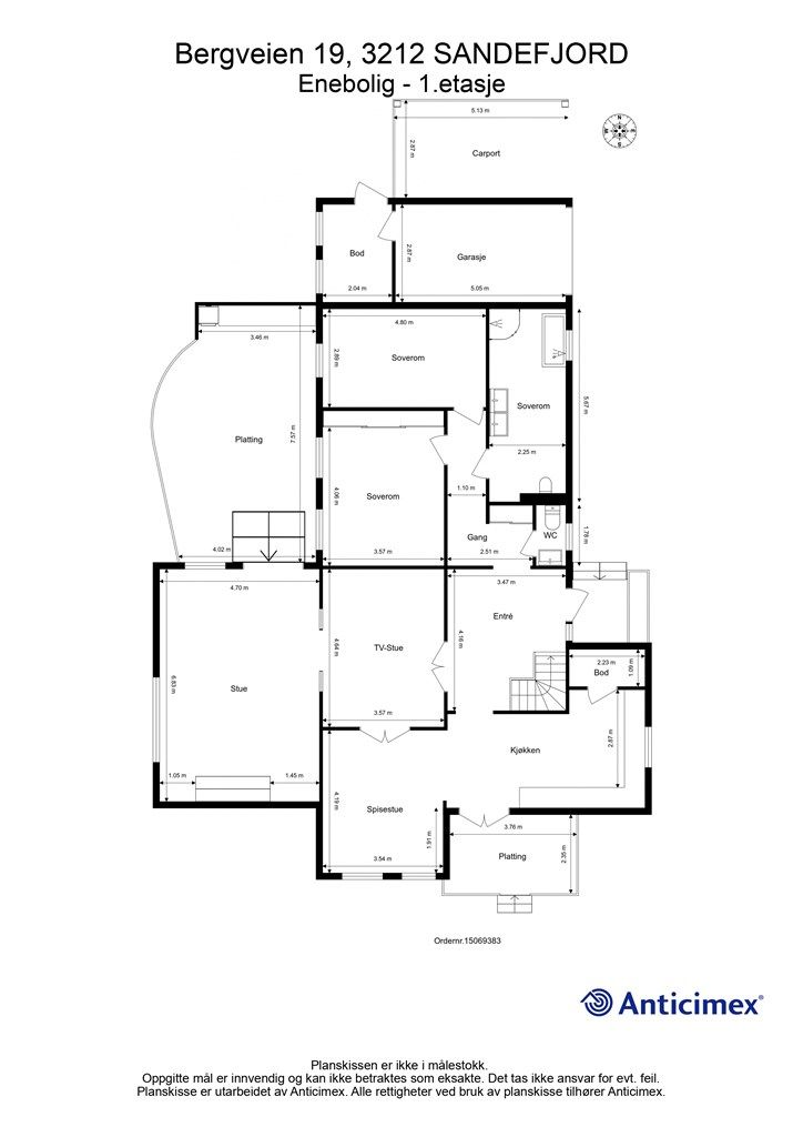 Plantegning 1.etasje