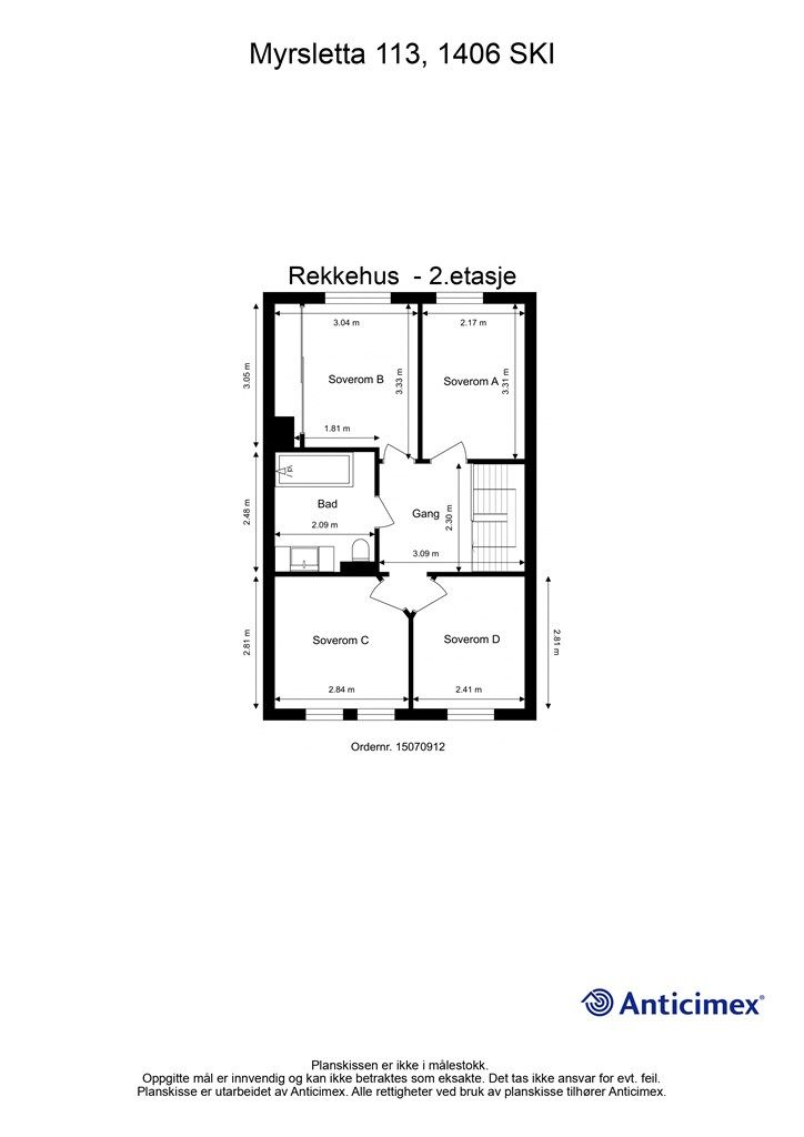 Plantegning- 2. etasje