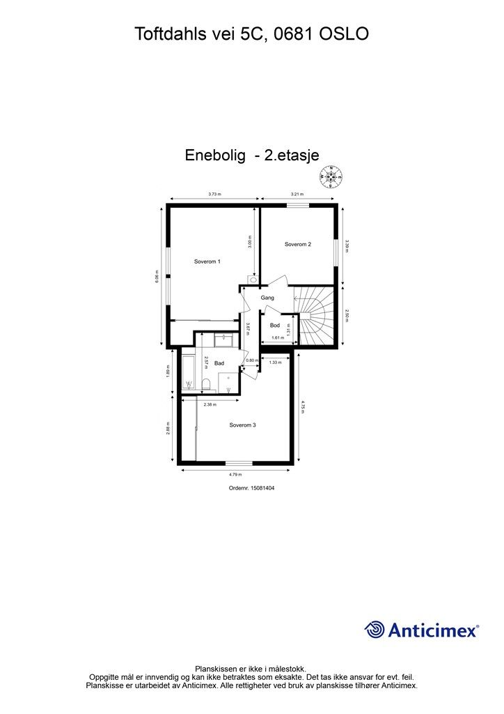 Plantegning-Enebolig - 2.etasje.