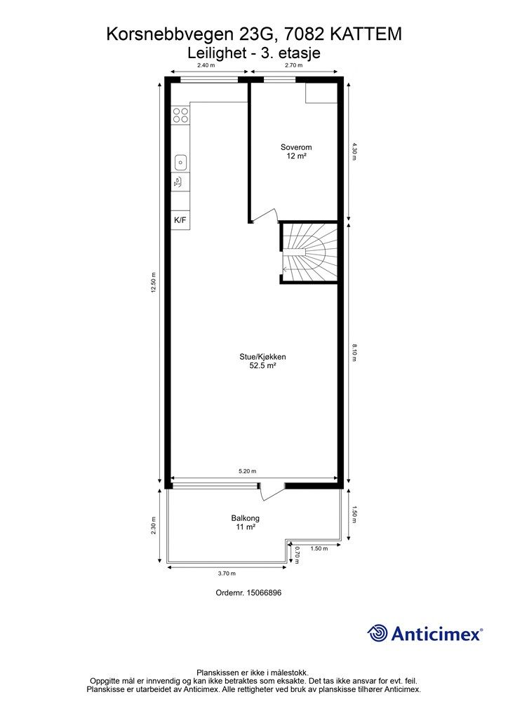 Planskisse 3. etasje