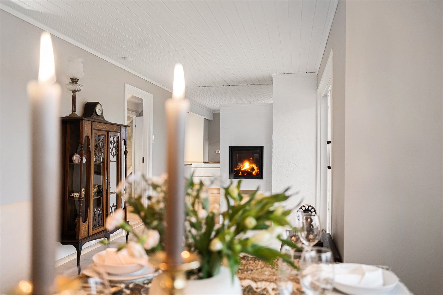 Her kan du nyte med å invitere familie og venner på hyggelige middager. 