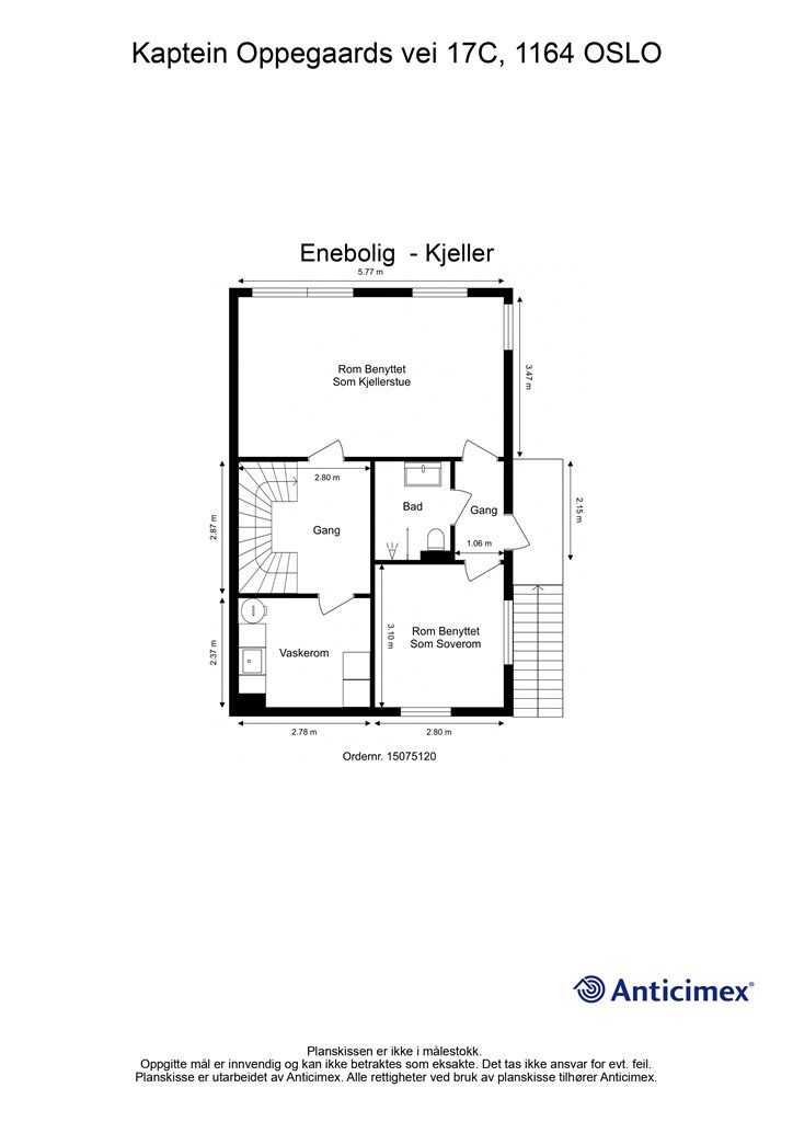 Plantegning - Kjeller