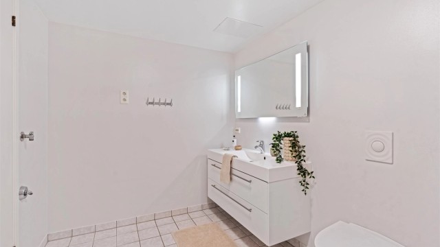 Her er det også opplegg for vaskemaskin.