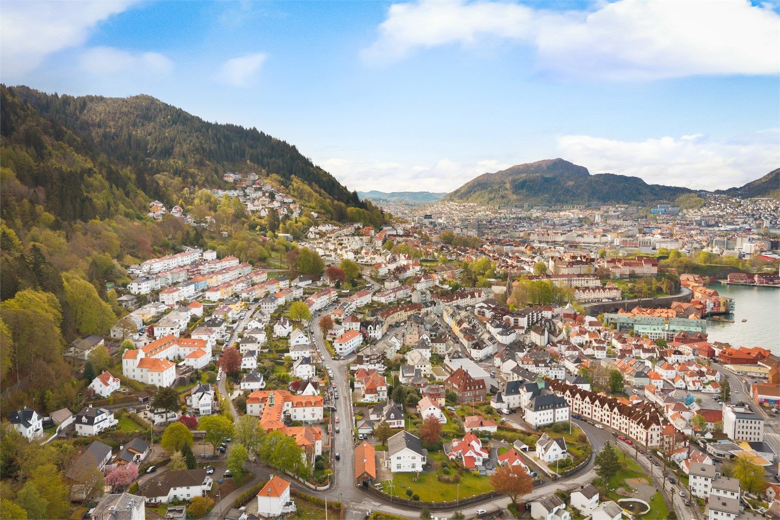 -Et av Bergens mest sjarmerende plasser, idyllisk beliggende mellom byfjell og byliv -