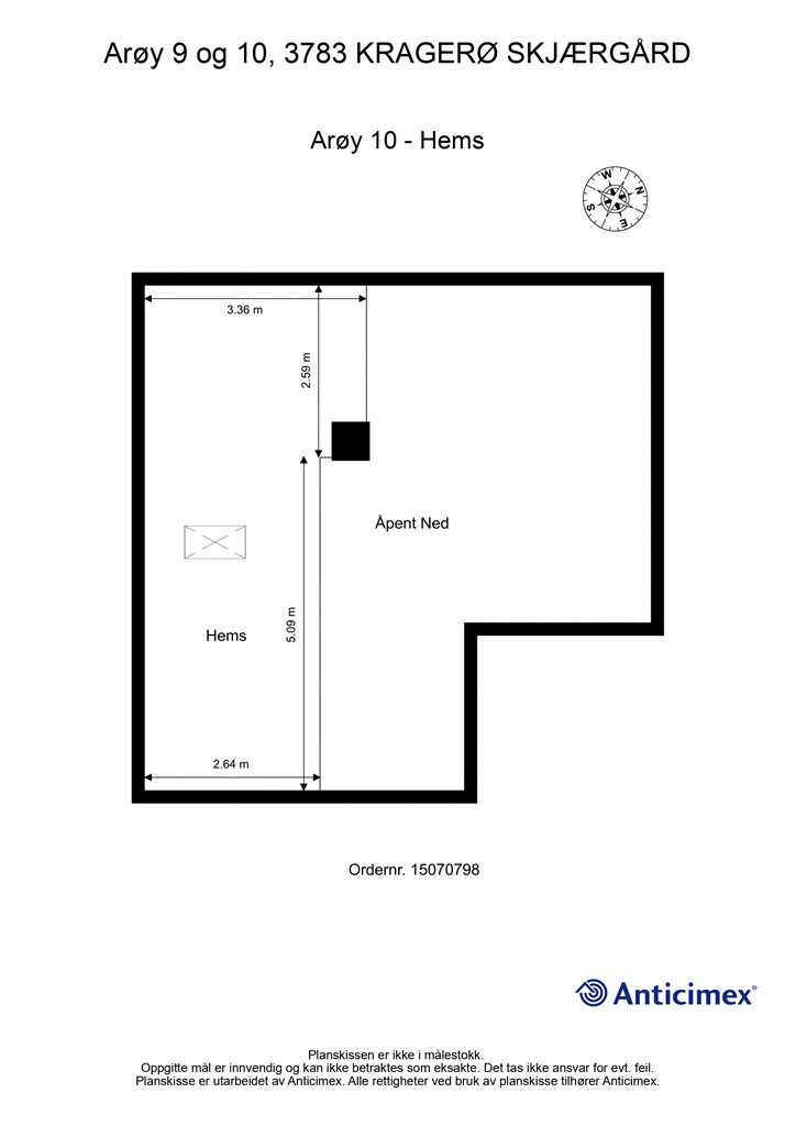 Plantegning - Arøy 10 - Hems