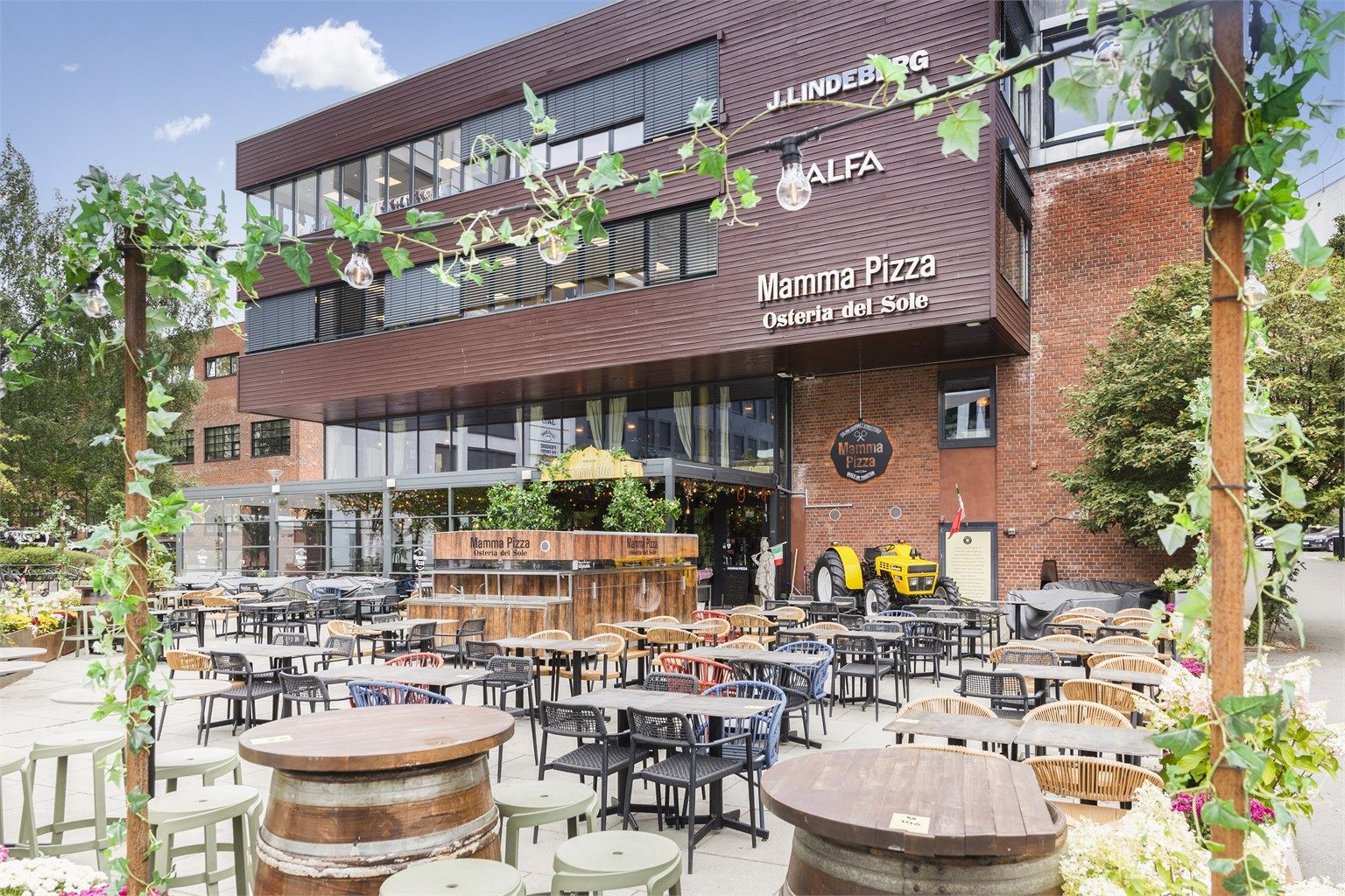 Flere populære restauranter og serveringssteder i kort avstand fra leiligheten. 