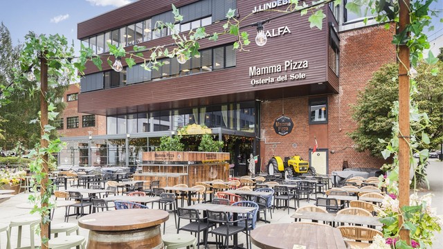 Flere populære restauranter og serveringssteder i kort avstand fra leiligheten.