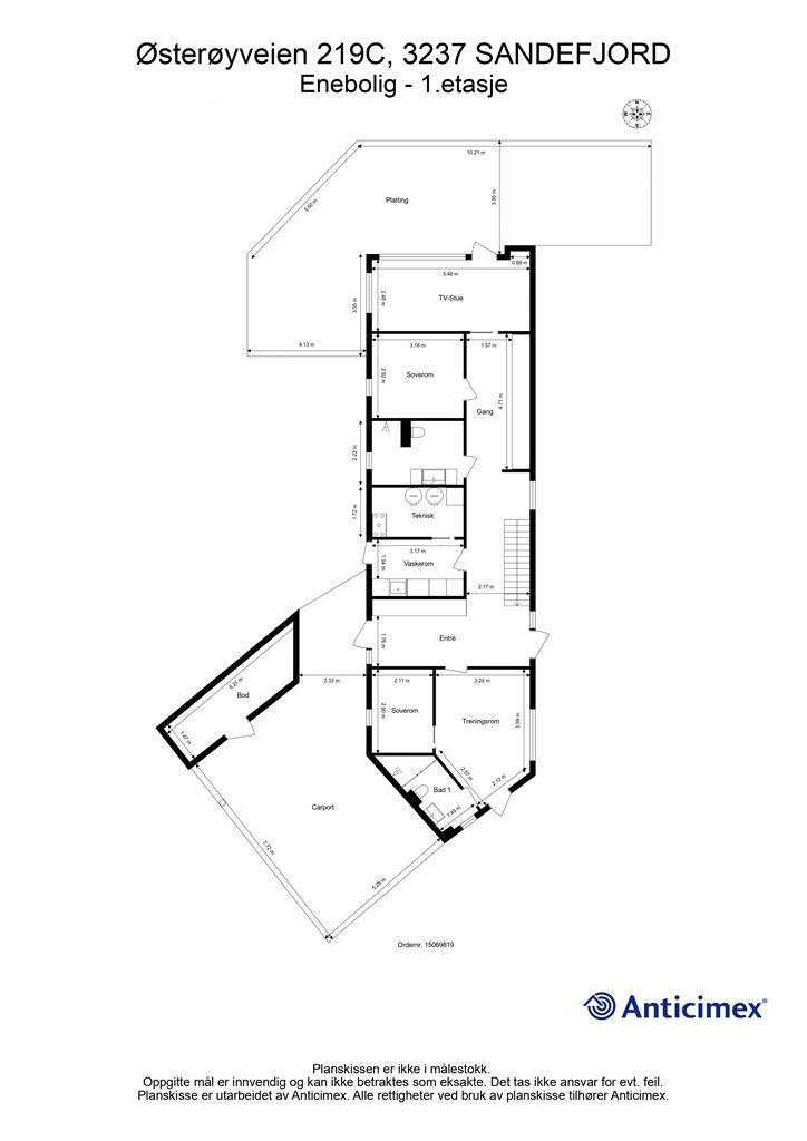 Plantegning - 1.etasje