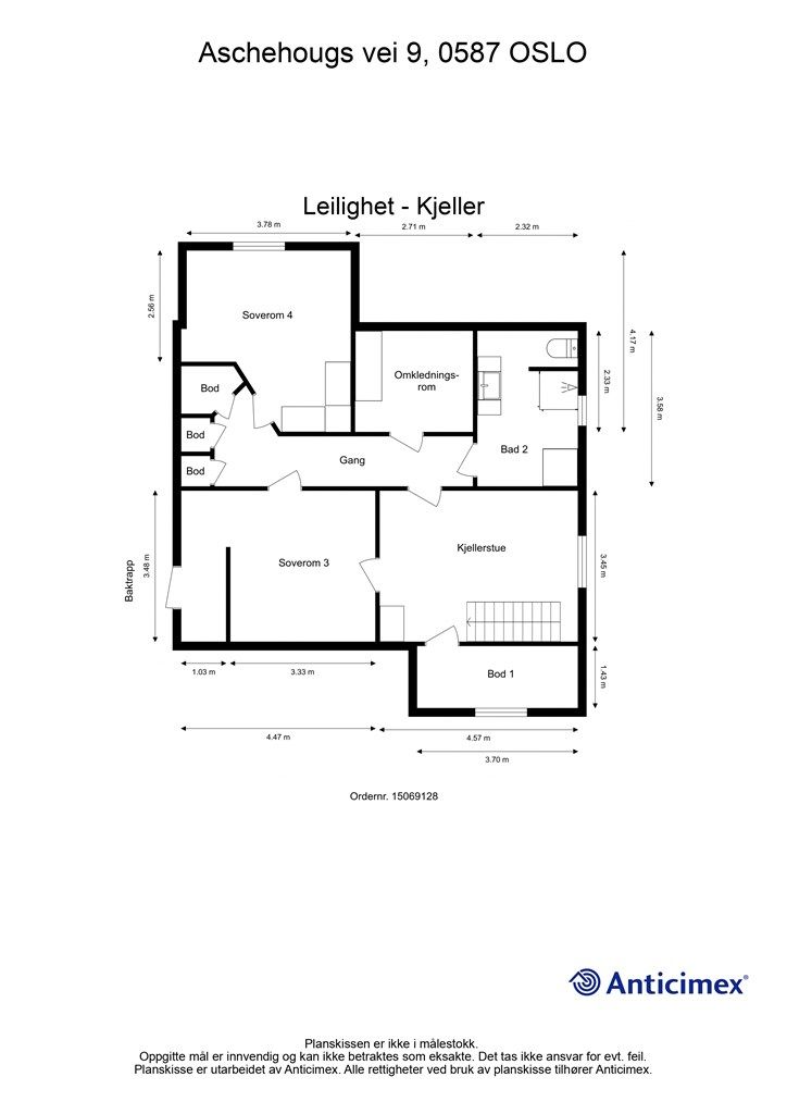 Plantegning - Kjeller