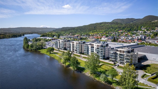Ca. 10 min å gå til flotte turmuligheter langs Drammenselva