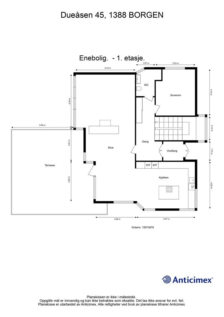 Plantegning - 1. etasje