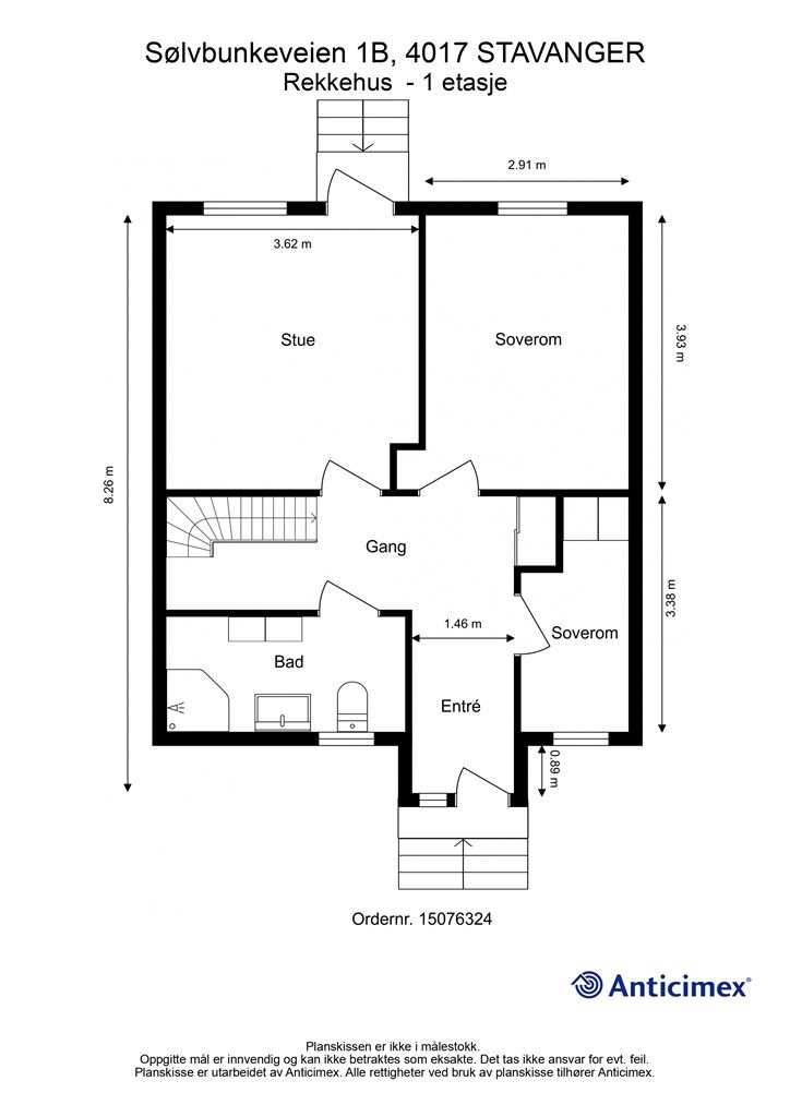 Plantegning 1. Etasje.
