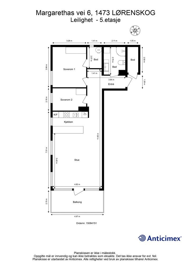 Planskisse 5.etasje.