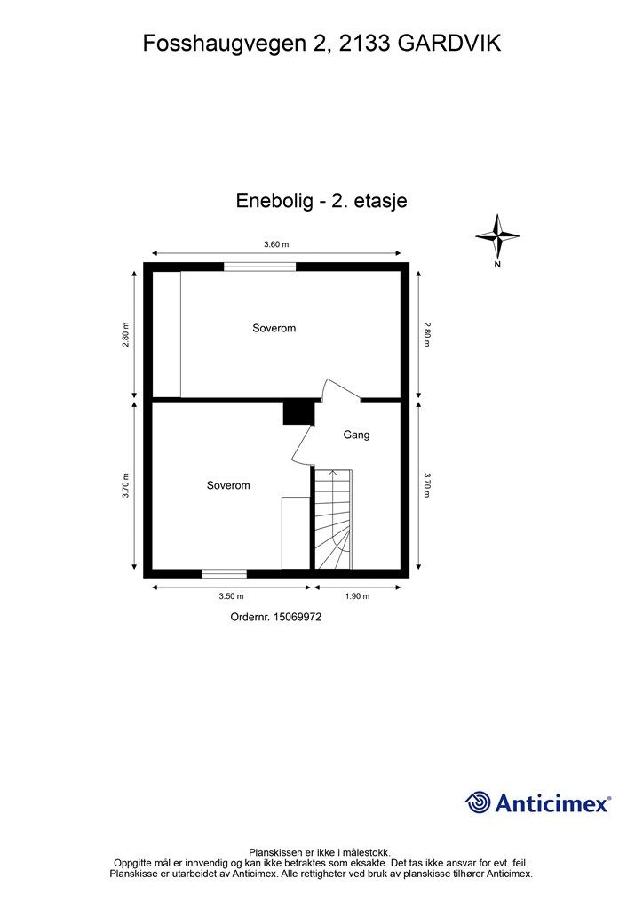 Plantegning- 2. etasje