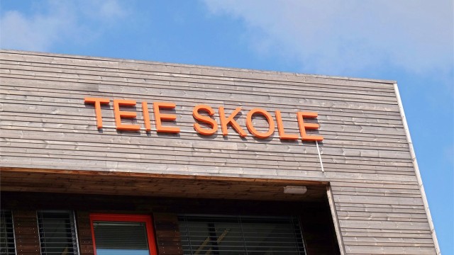 Teie skole ligger ca. 1,4 km fra boligen med trygg skolevei.