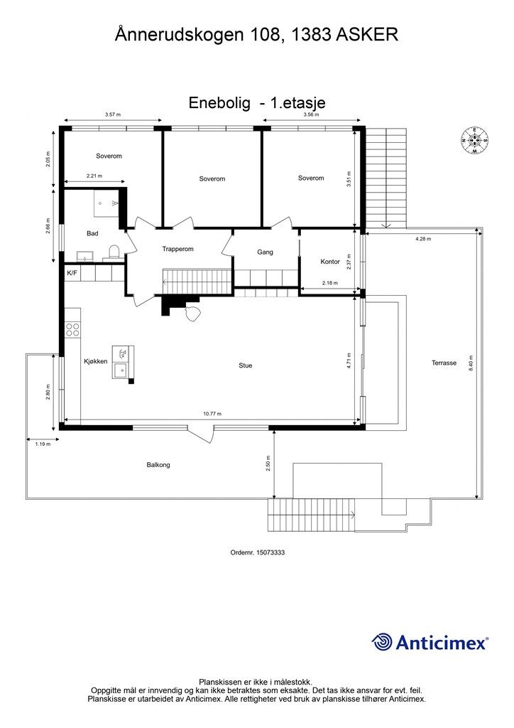 Plantegning - 1.etasje