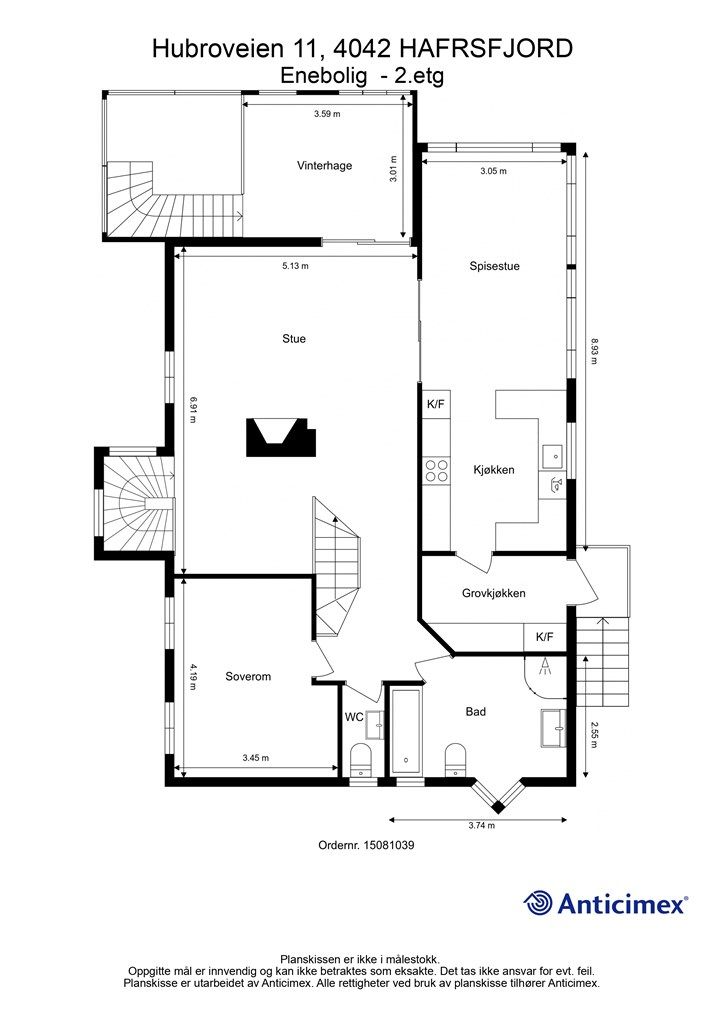 Plantegning  -2.etg 