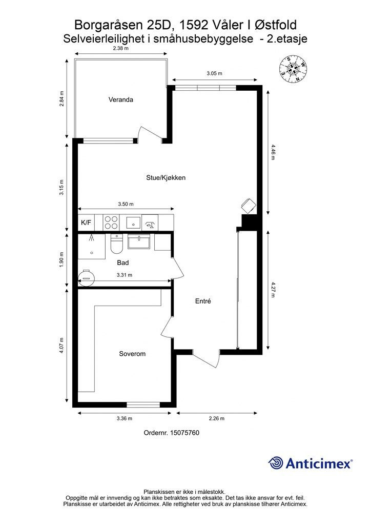 Plantegning Borgaråsen 25D