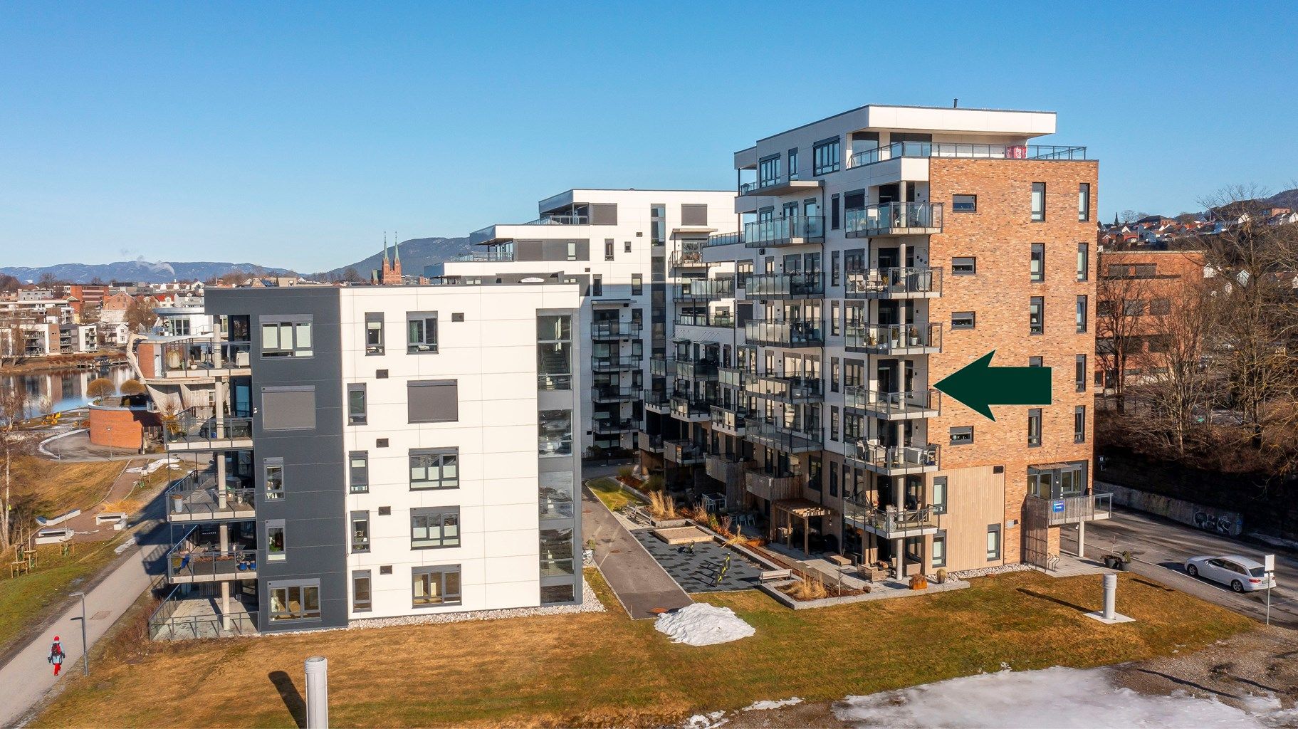 Endeleiligheten ligger fint plassert i 4. etg