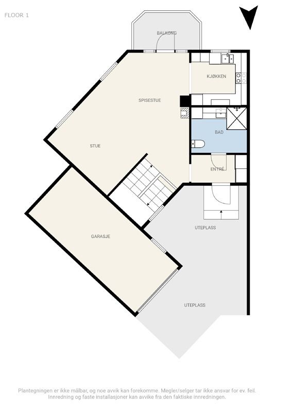 Plantegning 1. etasje