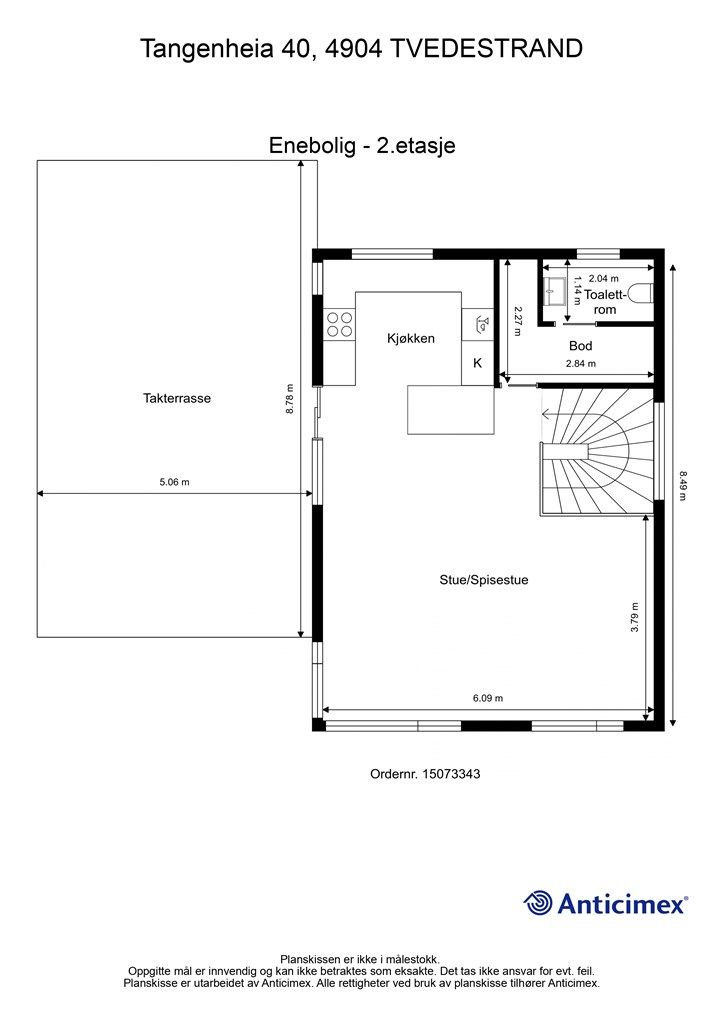 Plantegning 2. etasje