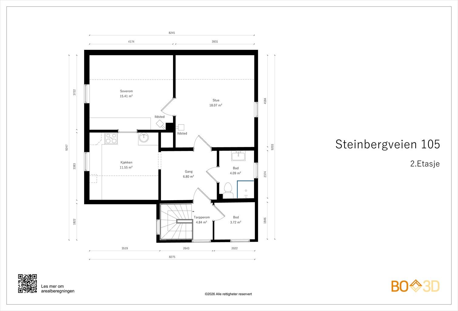 Plantegning 2. etasje