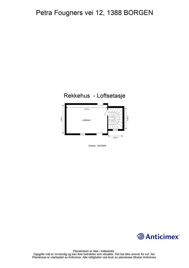 Plantegning - Loftsetasje