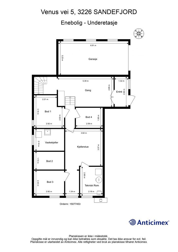 Plantegning - Underetasjen
