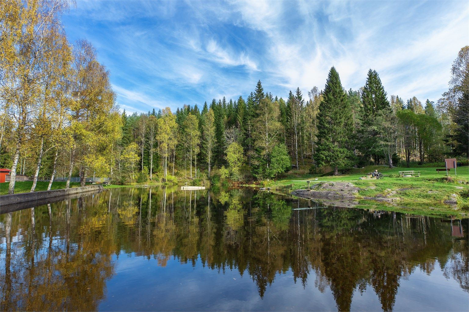 Kort vei til Østmarka med flotte turmuligheter, for eksempel ved Mønevann.