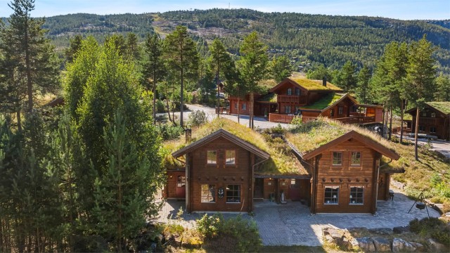 Hytten ligger sentralt og fint til på området