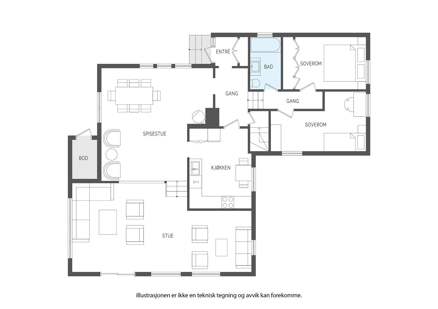 Plantegning 1.etasje